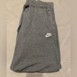 Grey Nike sweatpants
